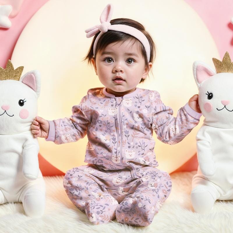 Baby girl pajamas from 3 to 24 months