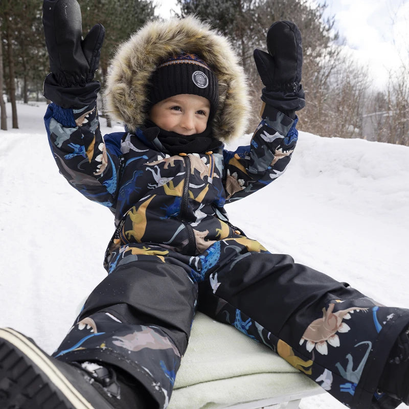 One piece snowsuits for kids from 2 to 16 years