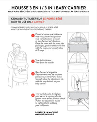 Multi-Function Baby Carrier For Car Seats And Strollers Black - J10A403_09990