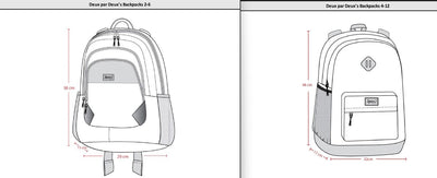 Kids Backpack Smiley Face Girl School Supplies Deux par Deux 