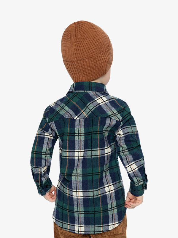 Fireside Plaid holiday look