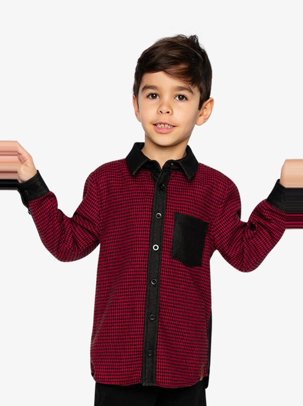 Houndstooth Hero holiday look