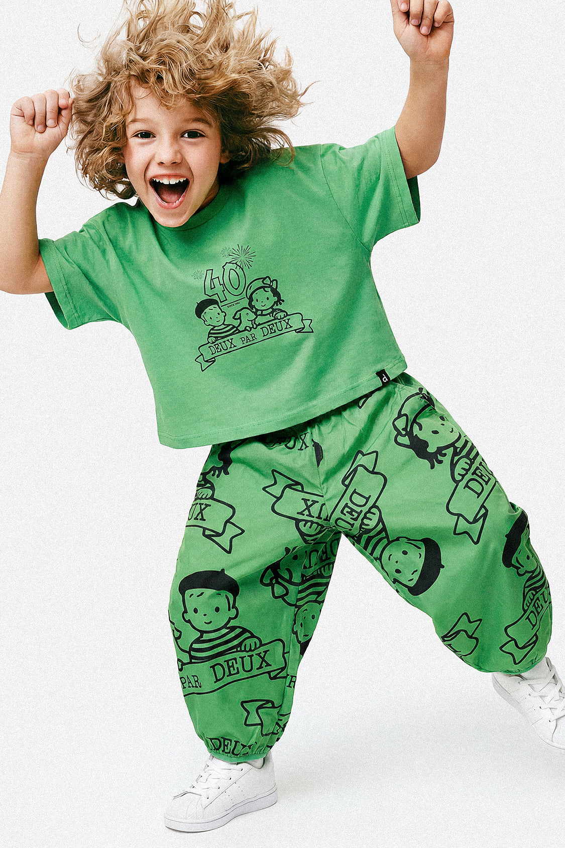 40. Jubiläums-Grafik-T-Shirt Grün
