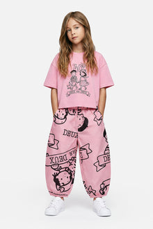 T-shirt graphique 40e anniversaire rose tendre