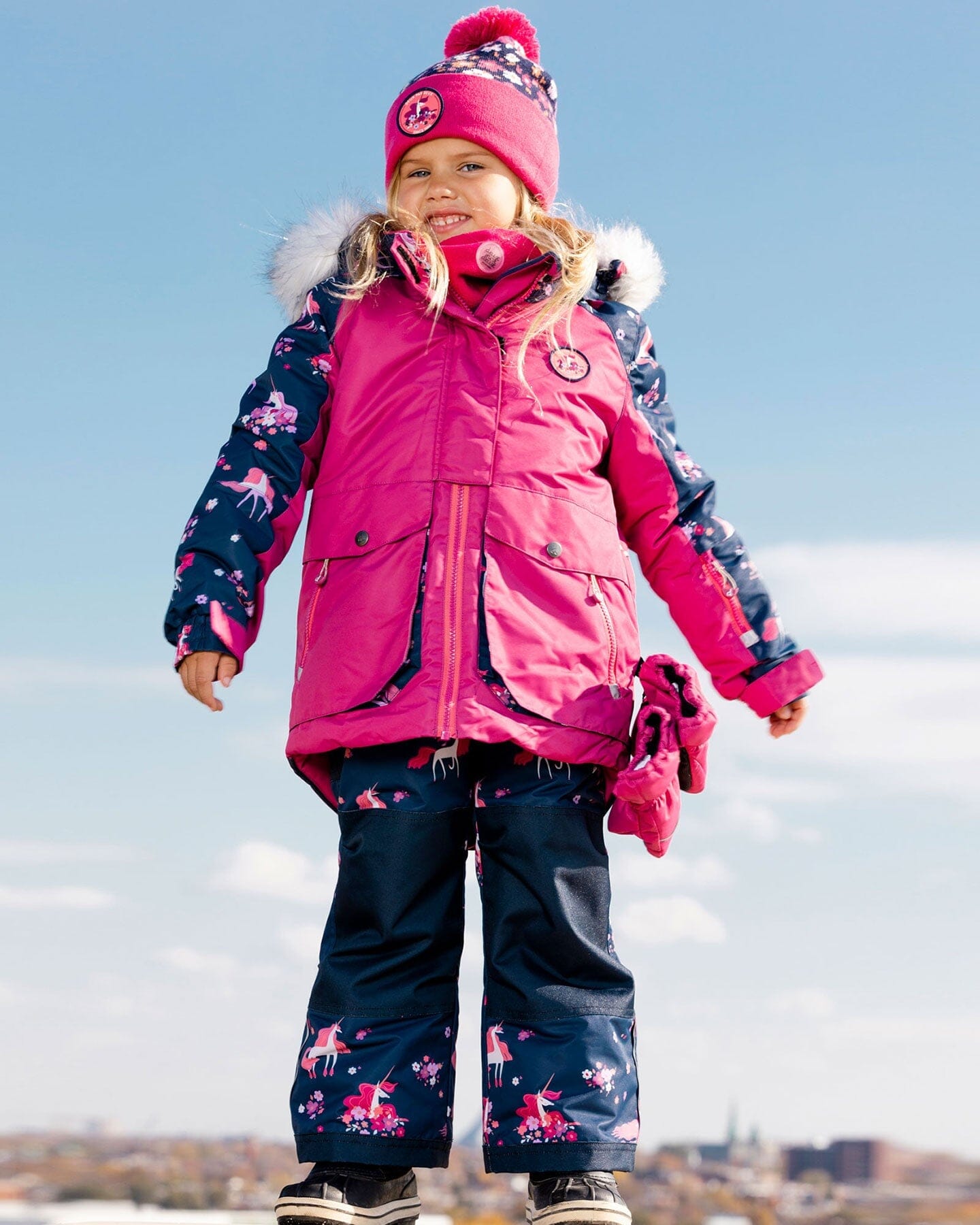 Cagoule Licorne en polar pour enfants - Licorne Québec