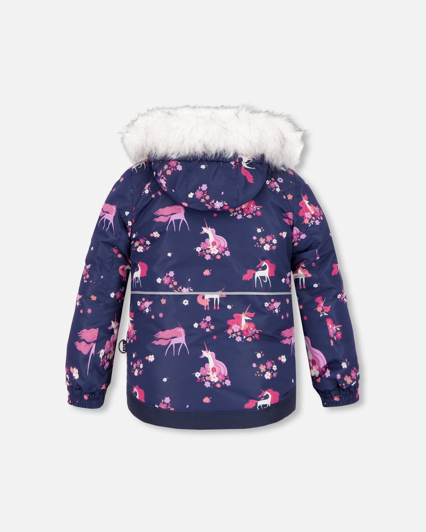 Two Piece Snowsuit Rose With Unicorns In The Wind Print - F10K805_670