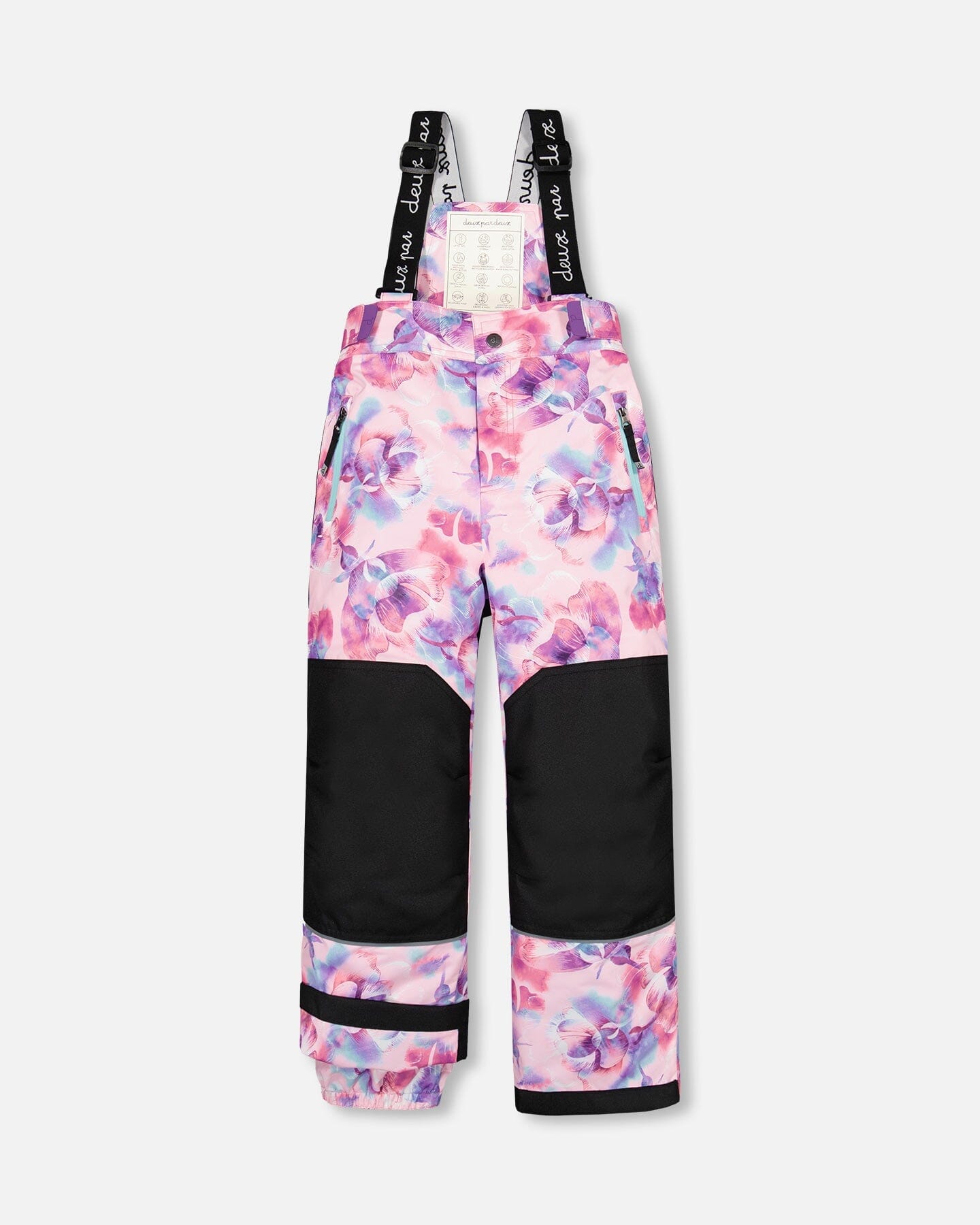 Teknik Two Piece Snowsuit Pink With Watercolor Floral Print - F10L811_007