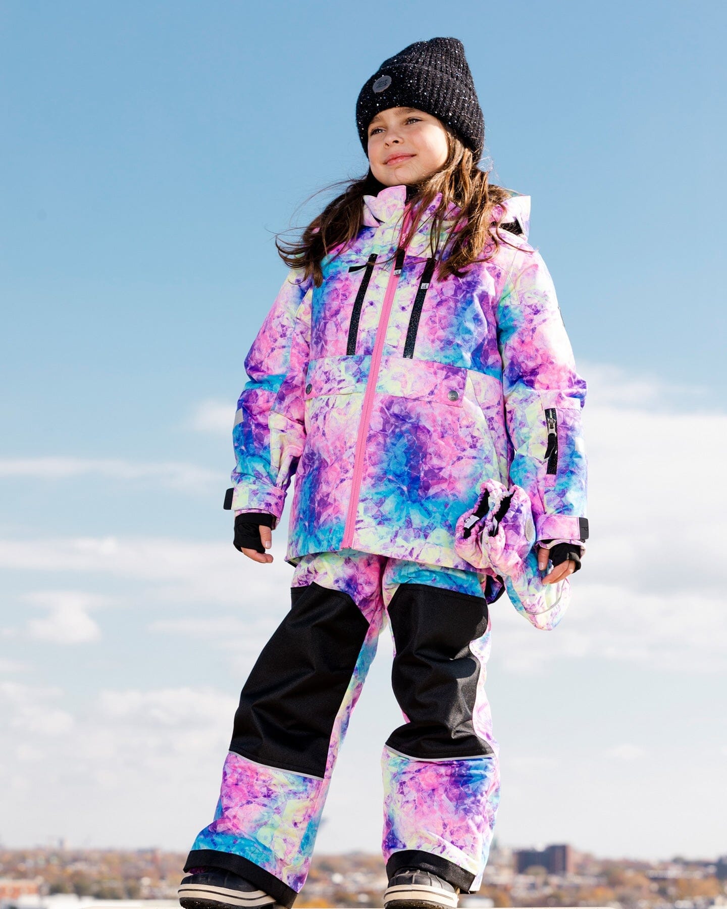 Teknik Two Piece Snowsuit With Frosted Rainbow Print - F10L811_008