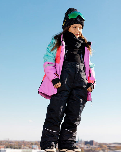 Teknik Two Piece Snowsuit Aqua, Coral, Orchid Colorblock - F10L811_999