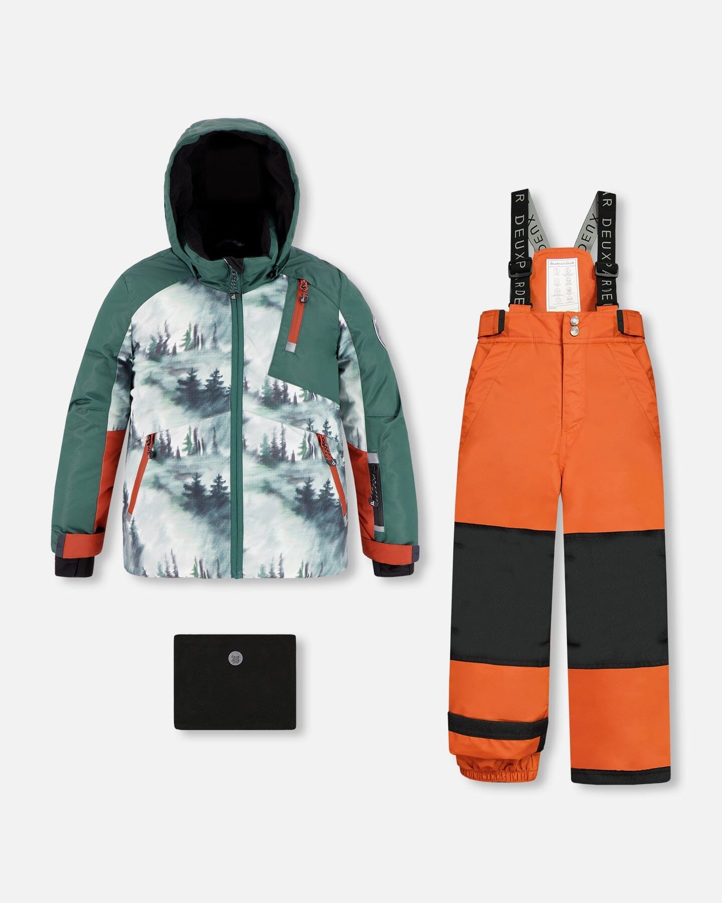 Two Piece Snowsuit Rooibos Tea With Forest Print - F10M806_854