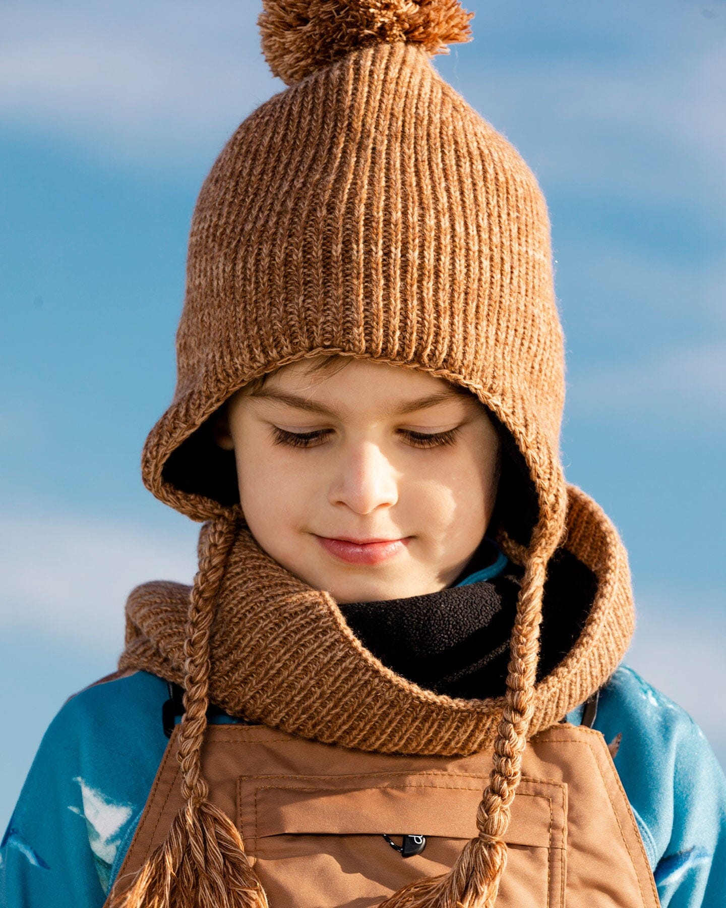 Peruvian Knit Hat In Glazed Ginger Winter Accessories Deux par Deux 