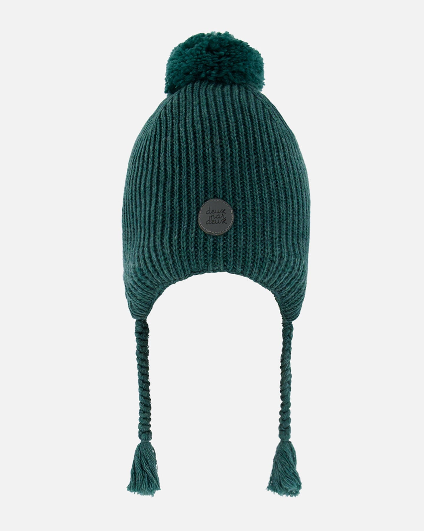 Peruvian Knit Hat Pine Green Winter Accessories Deux par Deux 