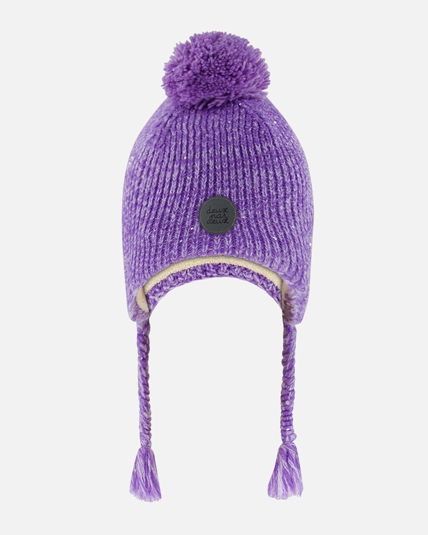 Peruvian Knit Hat Lavender Winter Accessories Deux par Deux 