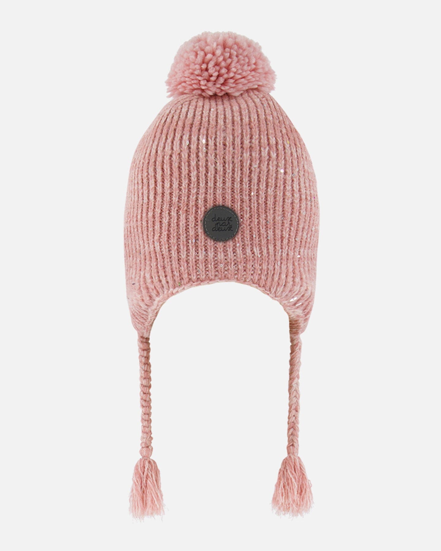 Peruvian Knit Hat Powder Pink Winter Accessories Deux par Deux 