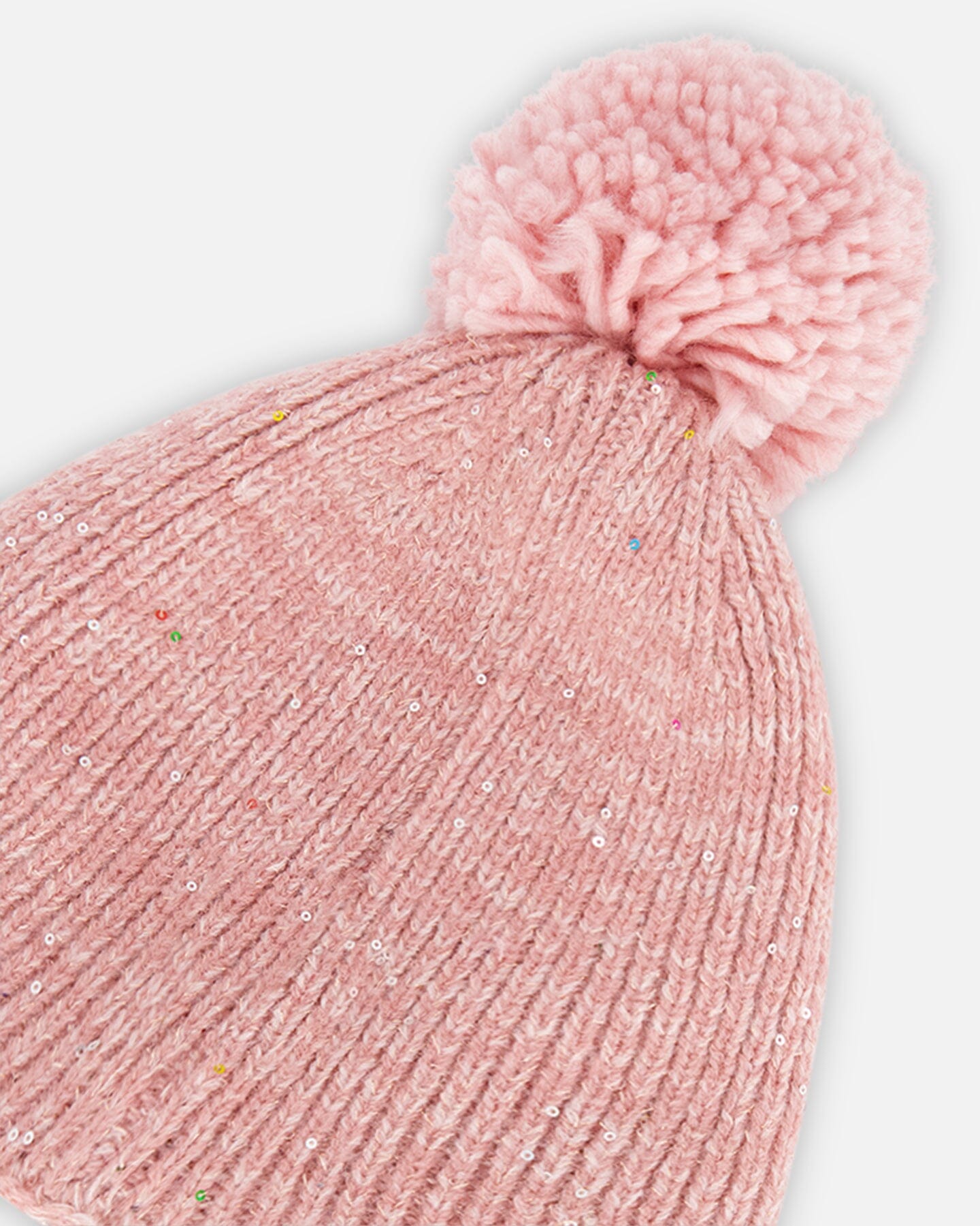 Peruvian Knit Hat Powder Pink Winter Accessories Deux par Deux 