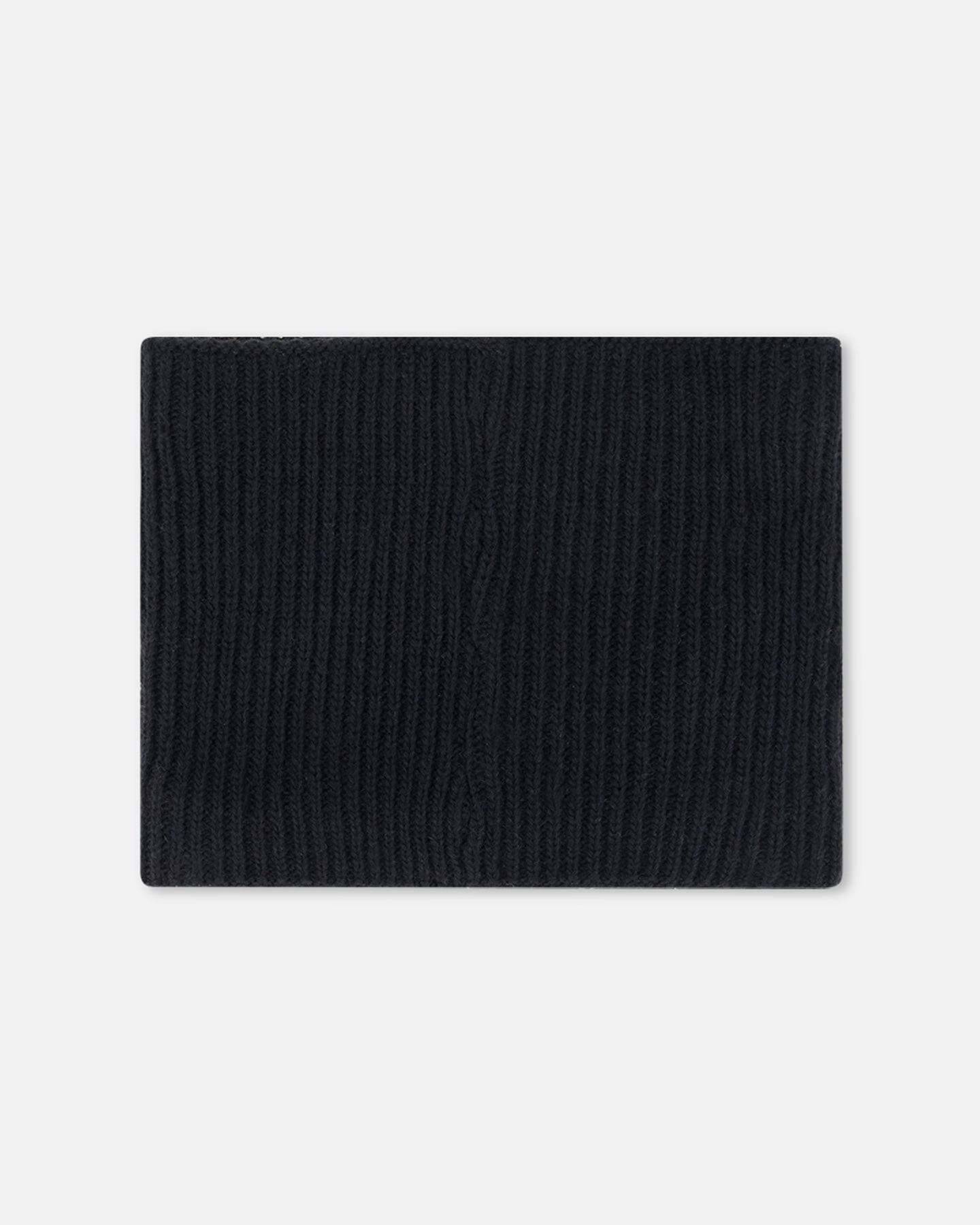 Knit Neckwarmer Black Winter Accessories Deux par Deux 