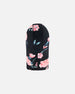 Balaclava Set Black With Roses Print Winter Accessories Deux par Deux 