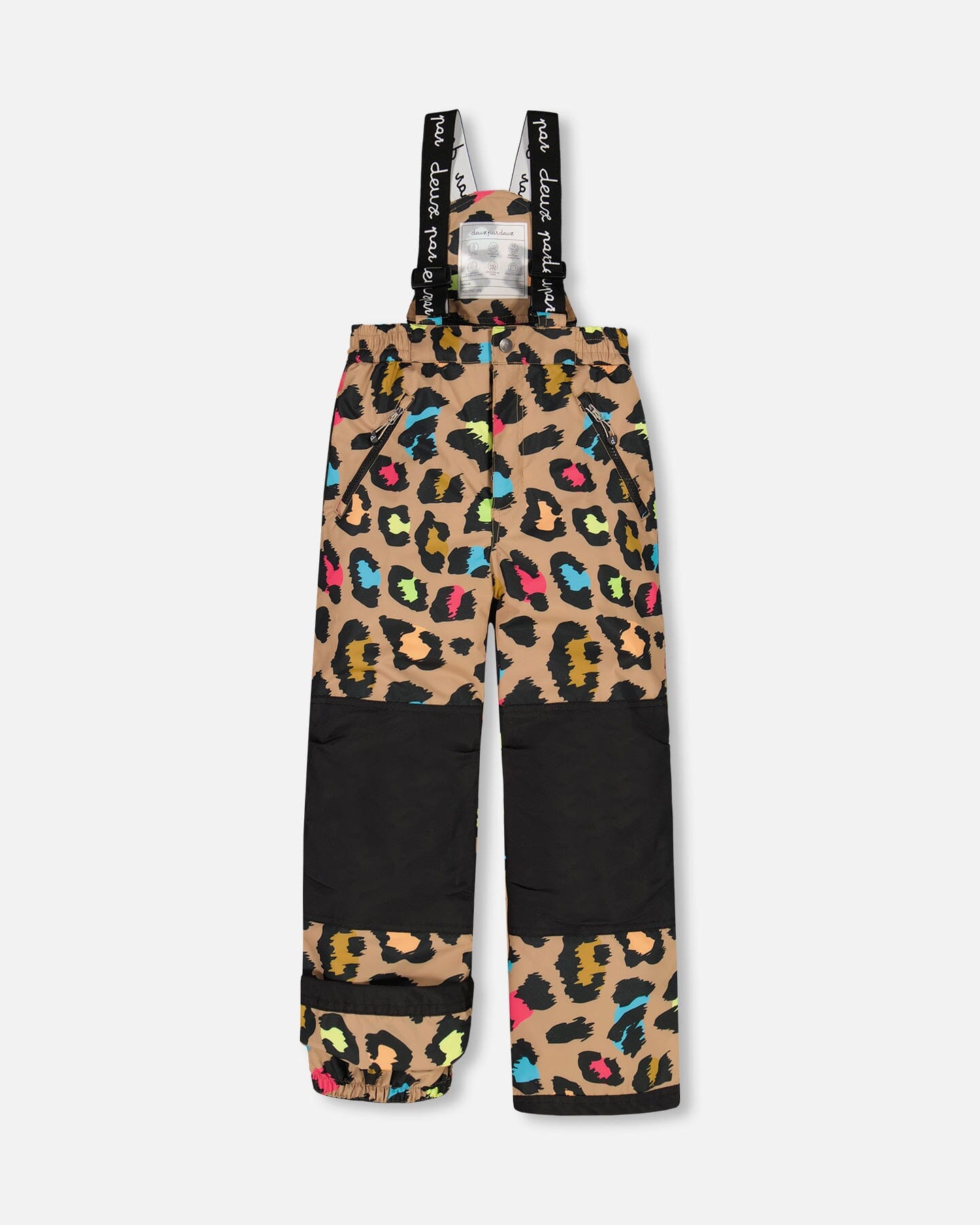Two Piece Snowsuit Multicolor Leopard Print Snowsuits Deux par Deux 