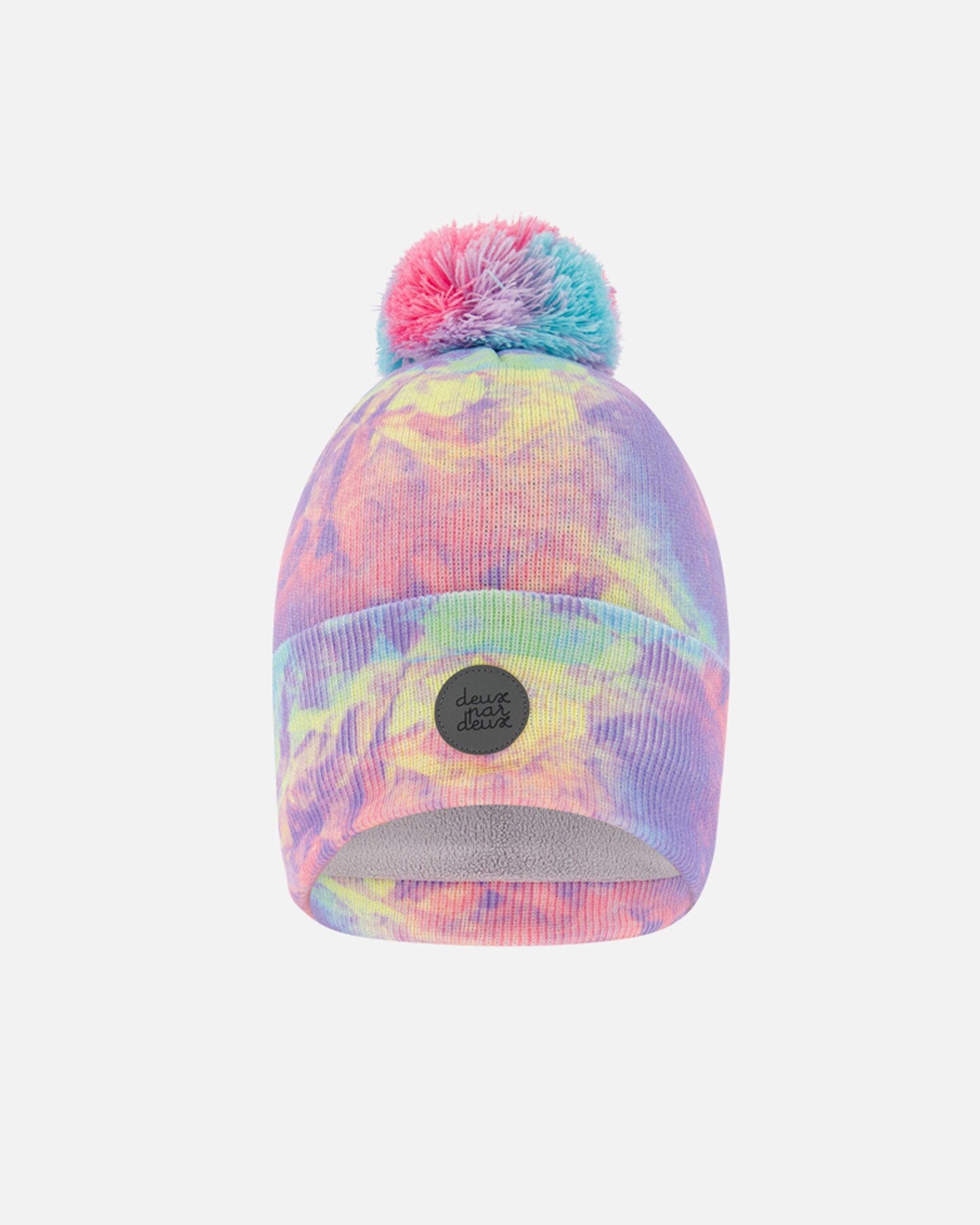 Pompom Knit Hat Multico Winter Accessories Deux par Deux 