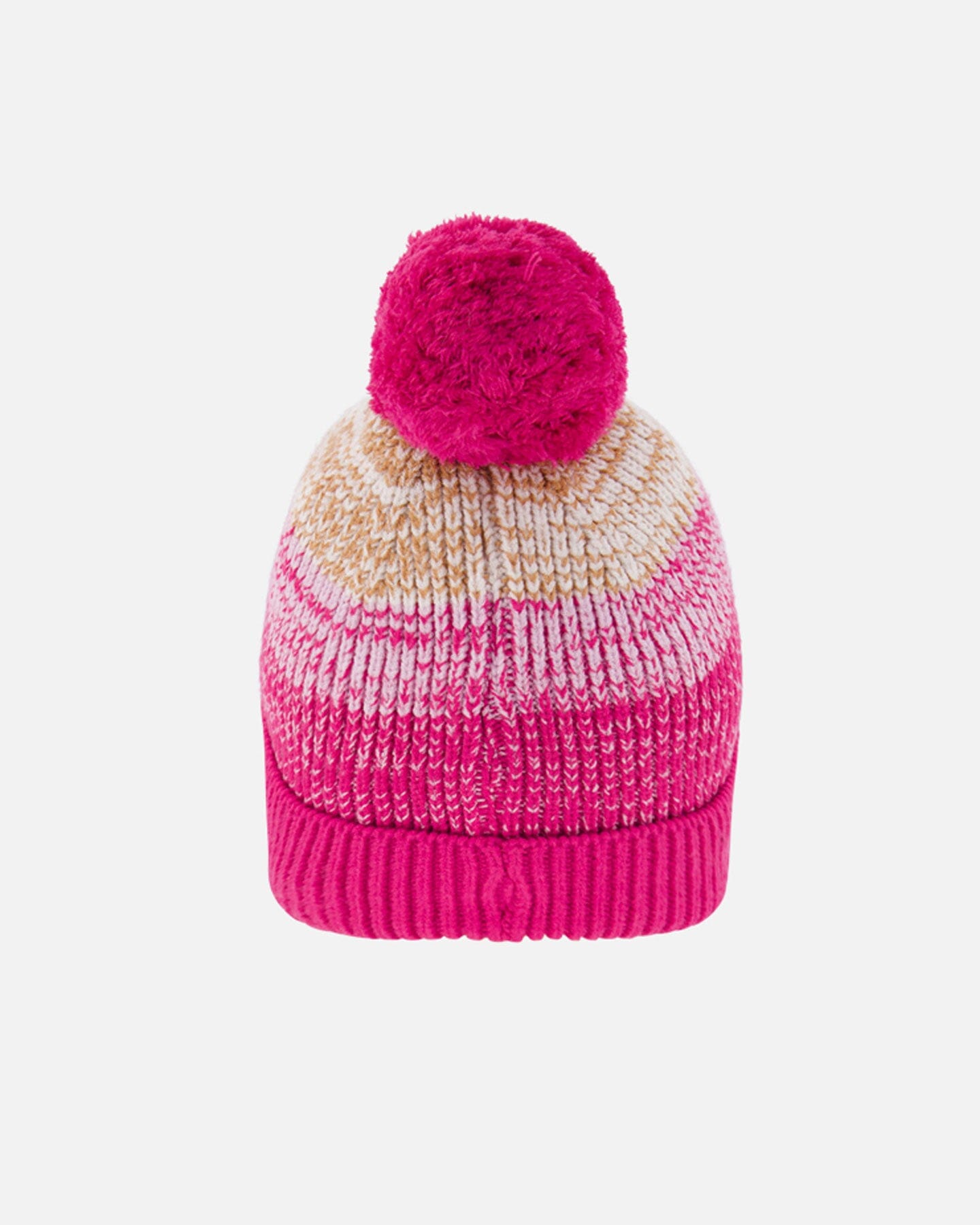 Winter Pompom Knit Hat Fuchsia Gradient Winter Accessories Deux par Deux 