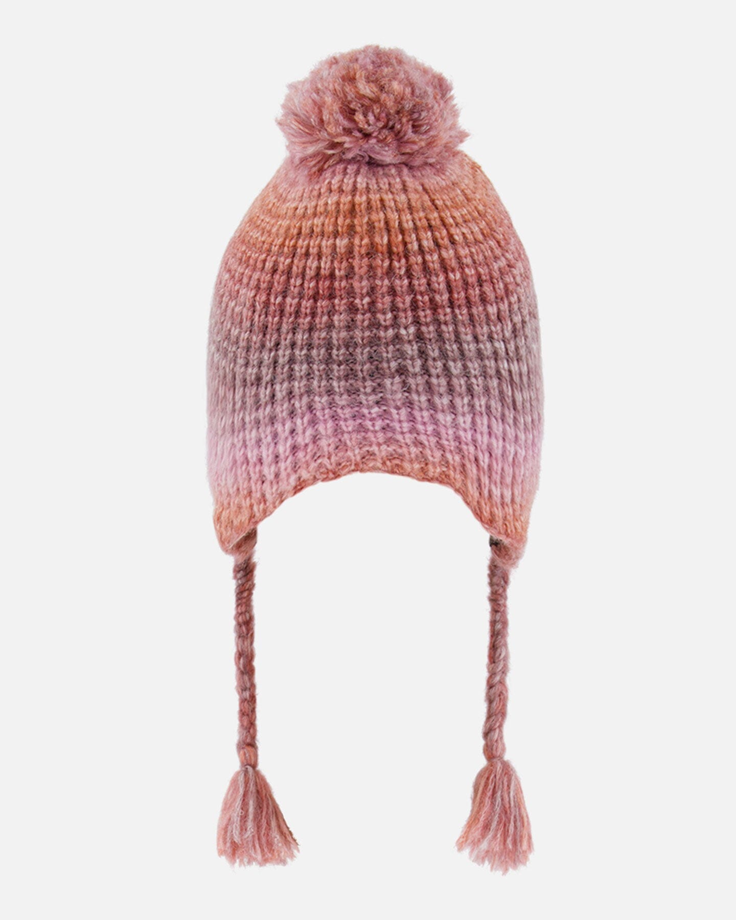 Peruvian Knit Hat Pink Gradient Winter Accessories Deux par Deux 
