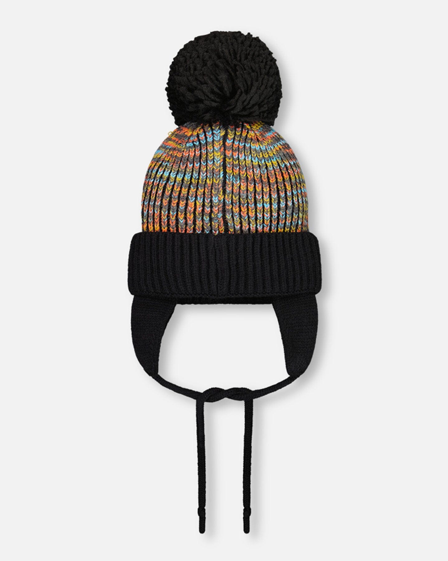 Knit Hat With Earflap Multicolor Winter Accessories Deux par Deux 