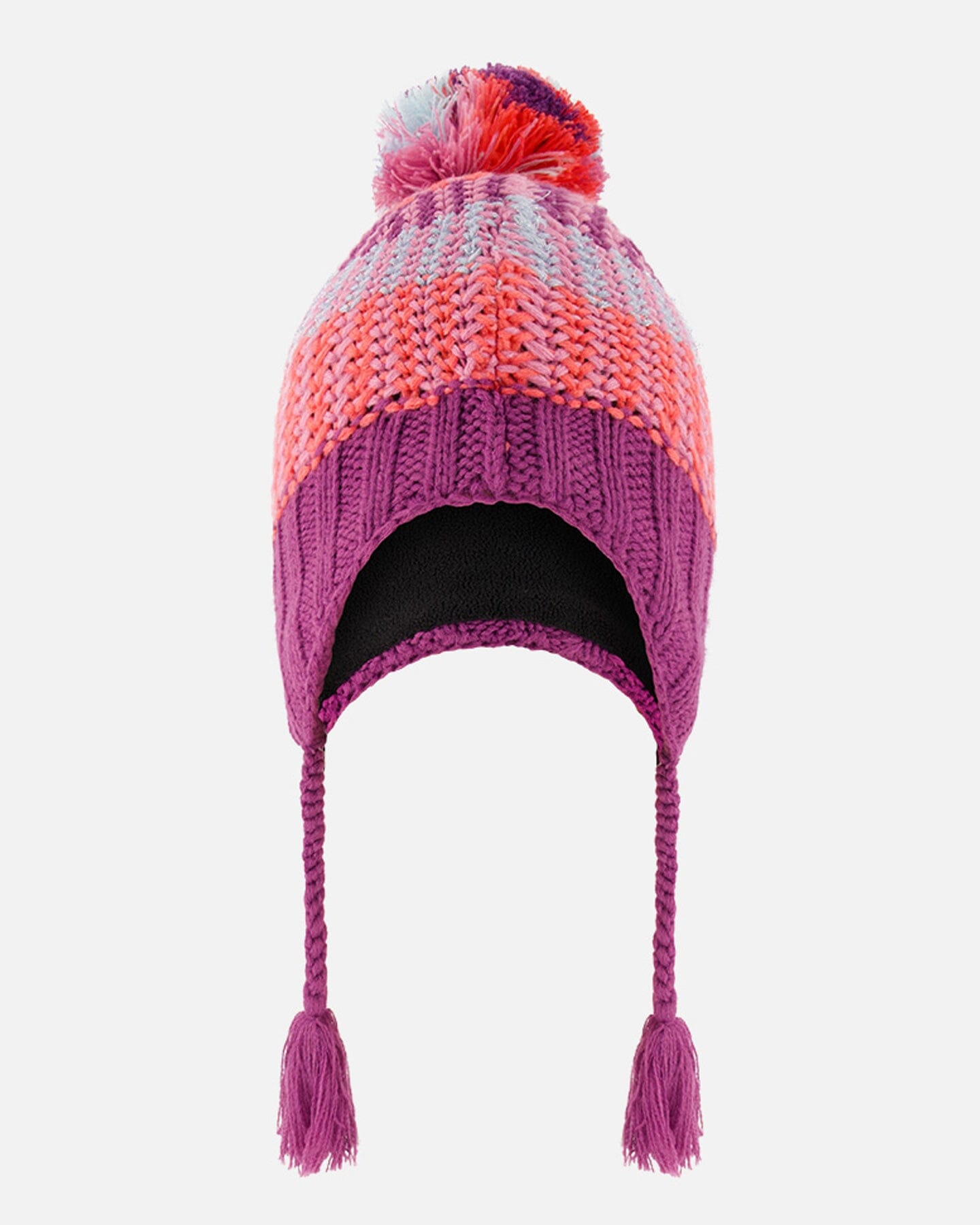 Peruvian Hat Purple Multicolor Winter Accessories Deux par Deux 