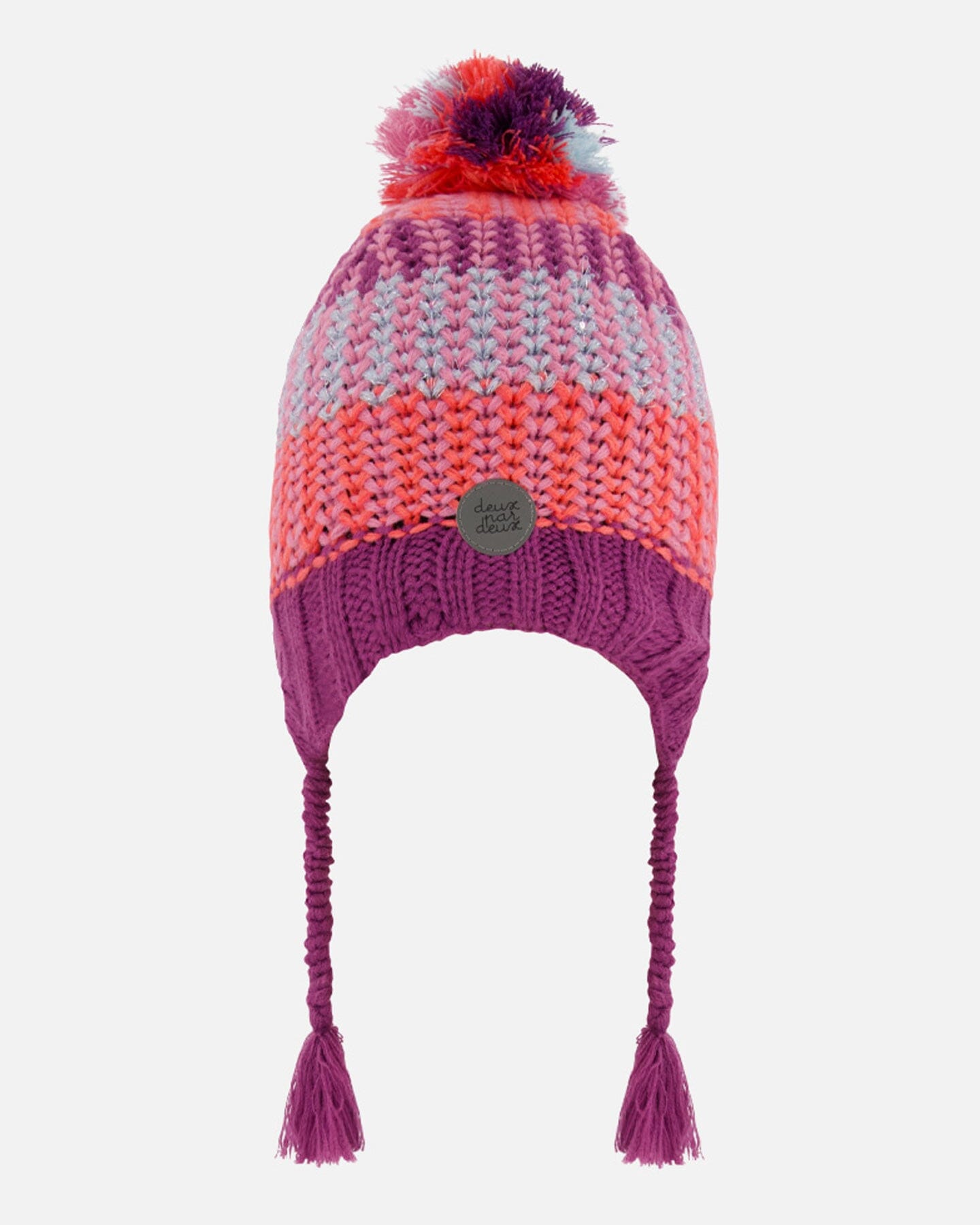 Peruvian Hat Purple Multicolor Winter Accessories Deux par Deux 