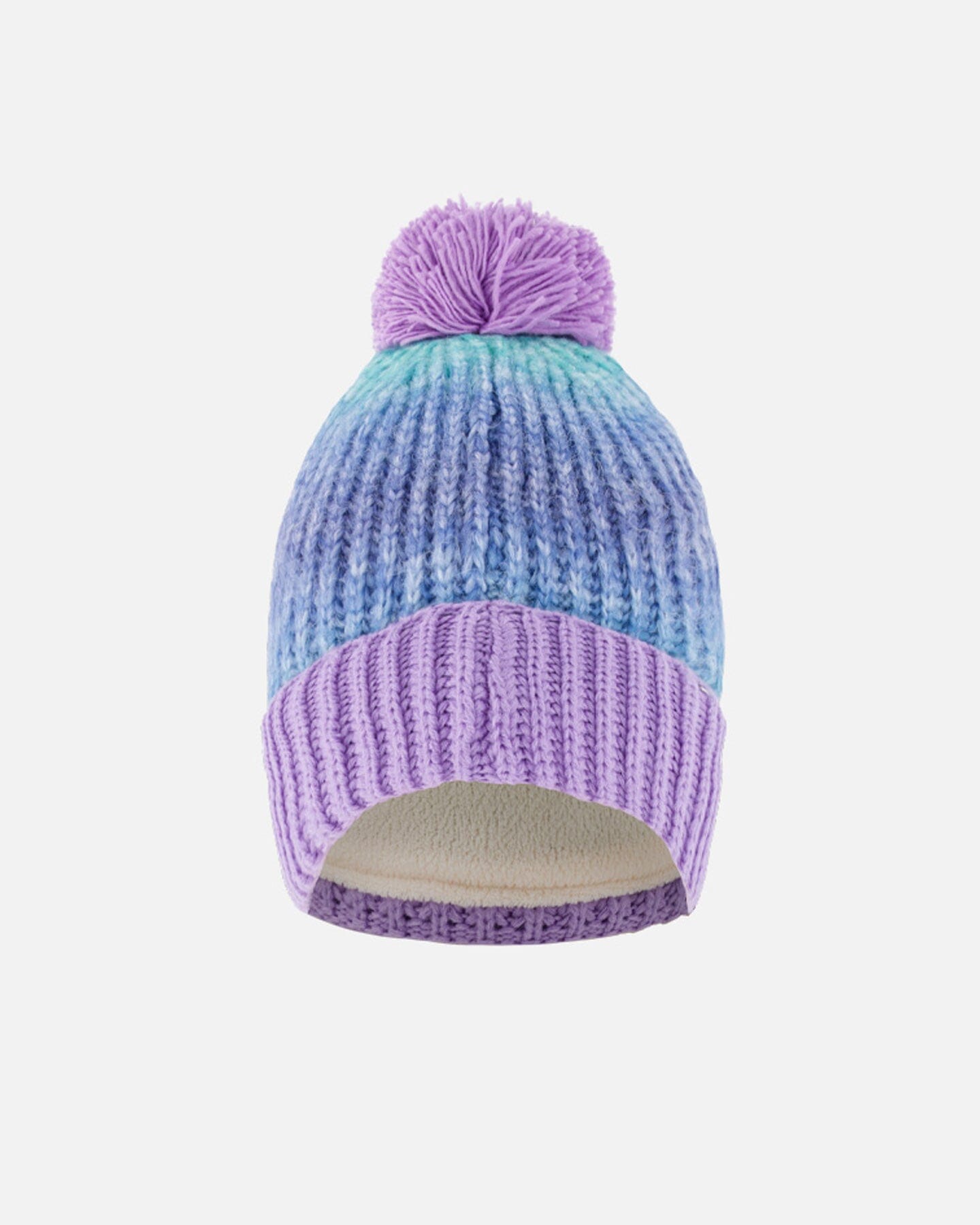 Knit Hat Green And Purple Winter Accessories Deux par Deux 