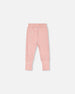 Organic Cotton Printed Top And Pants Set Powder Pink Little Heart Of Wool Sets Deux par Deux 