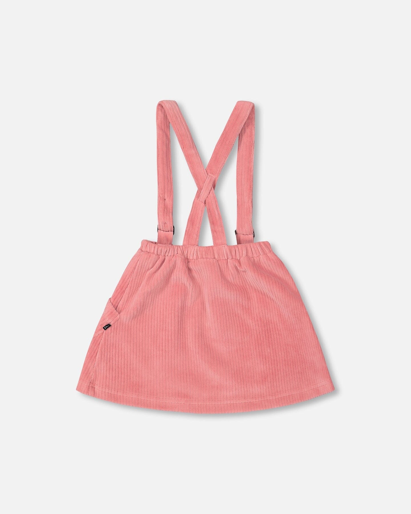 Stretch Ribbed Velvet Skirt Salmon Pink - F20F42_621