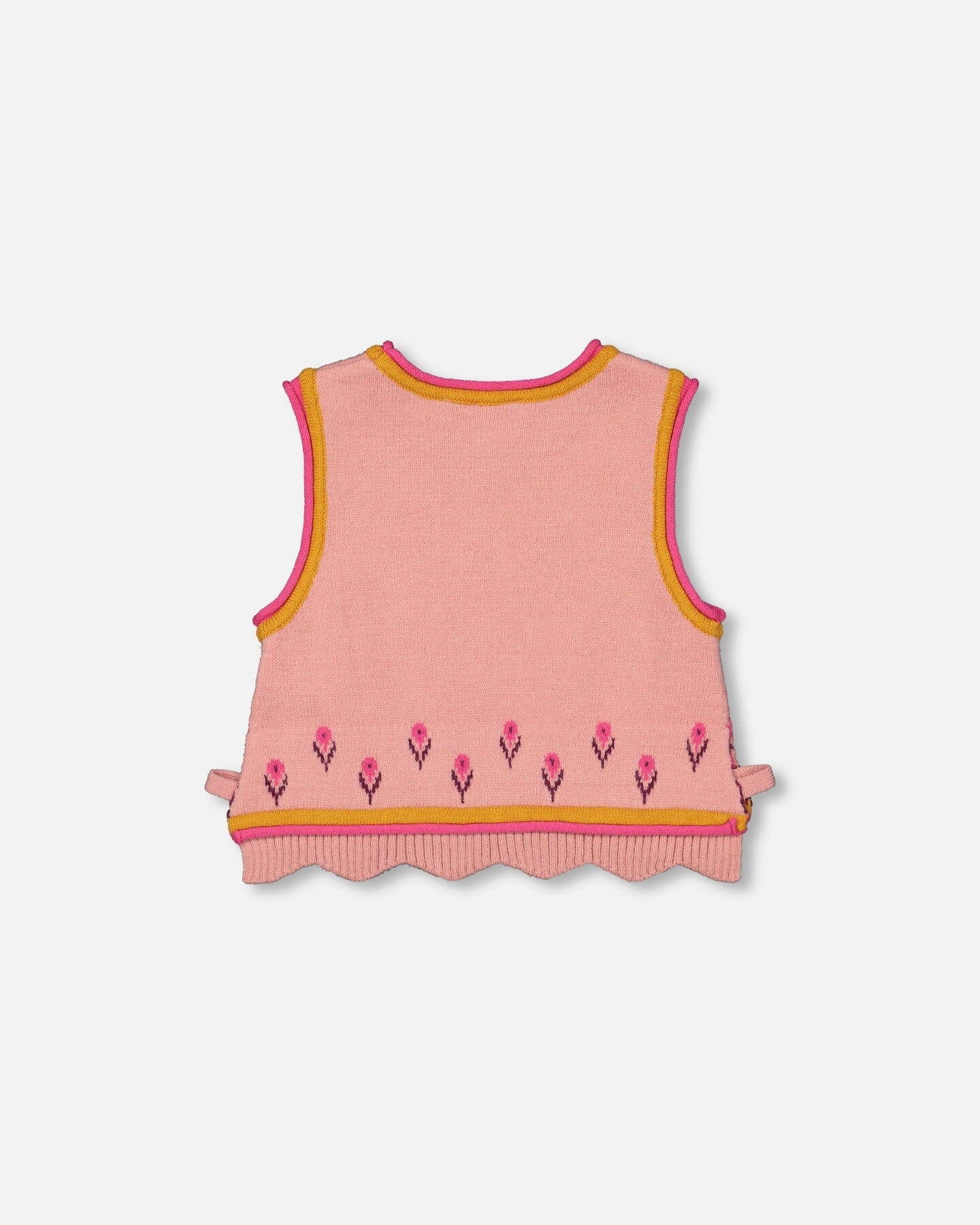 Knitted Jacquard Vest Powder Pink - F20FT30_000