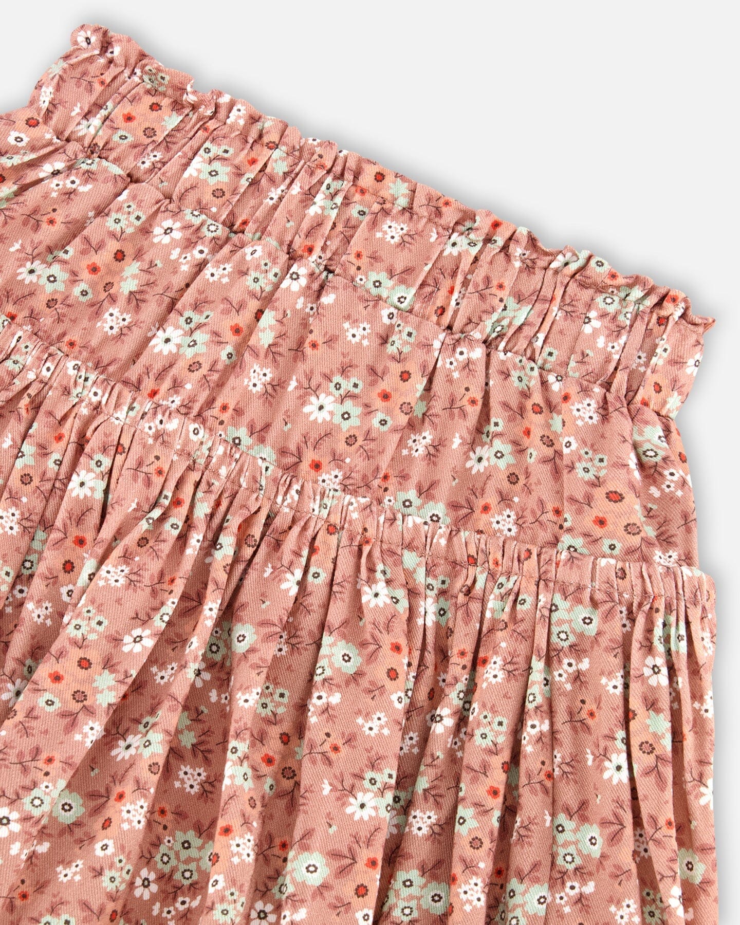 Printed Woven Skirt Dusty Mauve Floral Print - F20G81_031