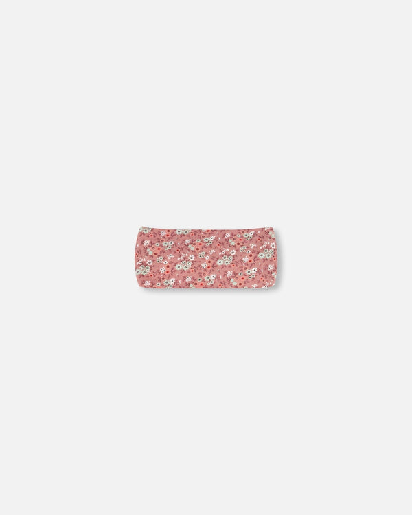 Printed Headband Dusty Mauve Floral Print - F20GHB_031