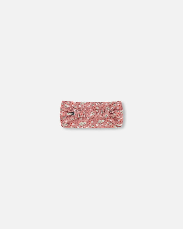 Printed Headband Dusty Mauve Floral Print - F20GHB_031