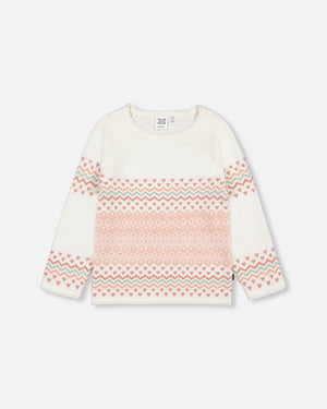Jacquard Knit Sweater Off White - F20GT74_000