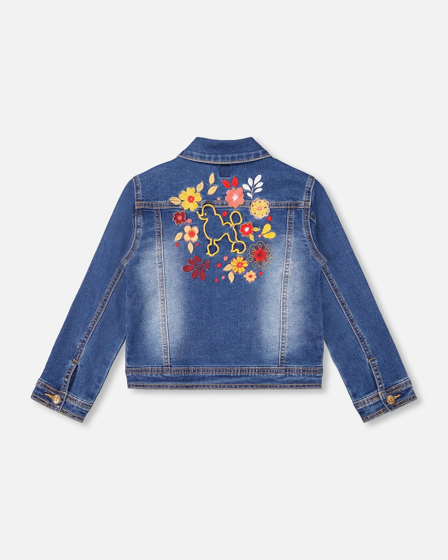 Denim Jacket With Embroidery - F20H50_123