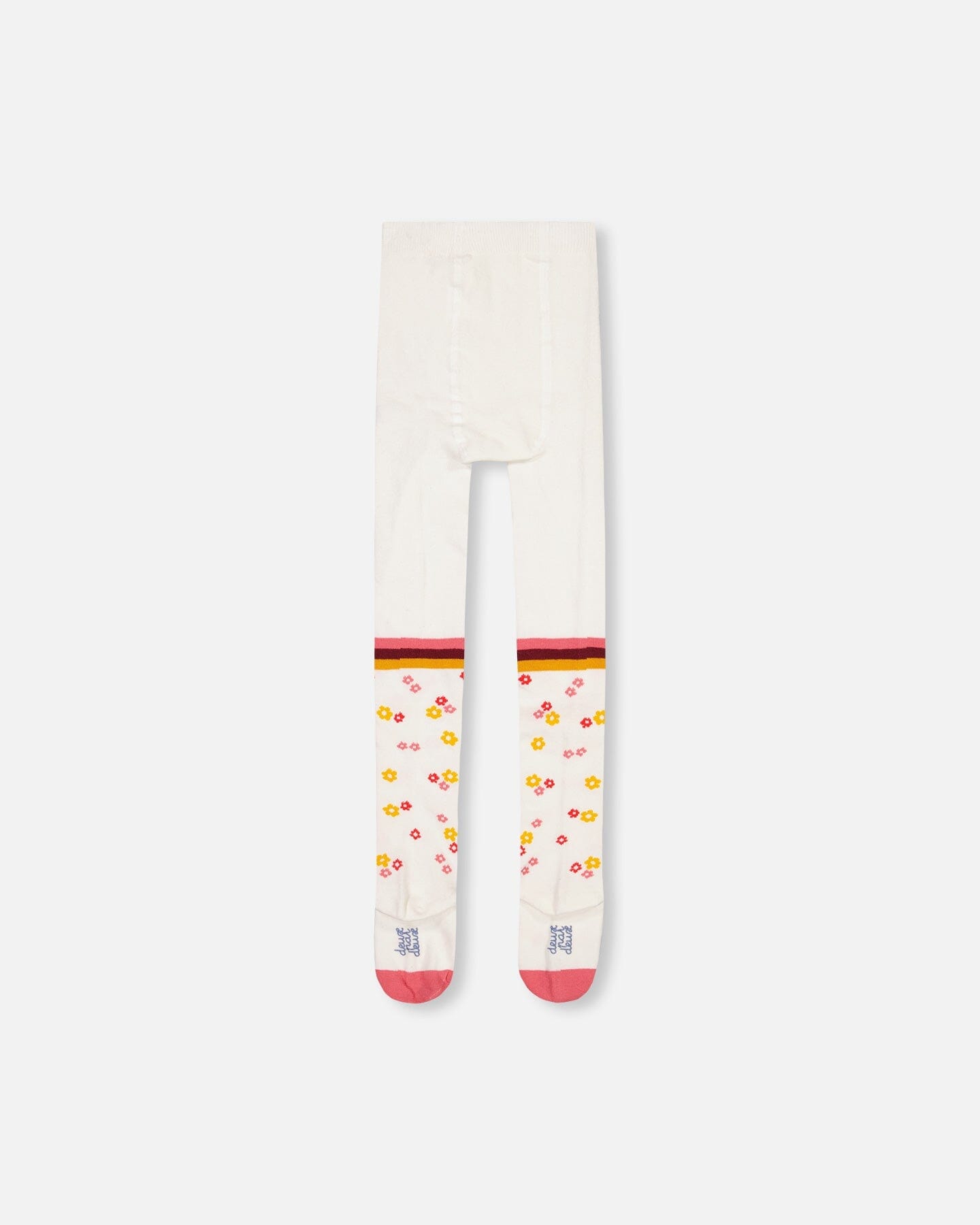 Tights Off White With Flowers - F20HC_000