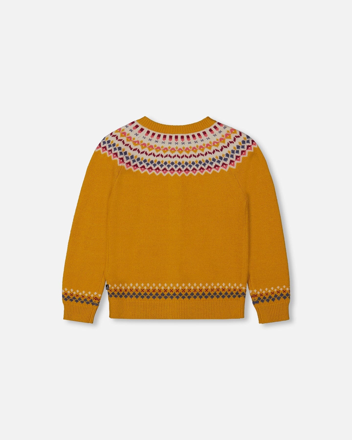 Icelandic Knitted Cardigan Yellow Ochre - F20HT31_000