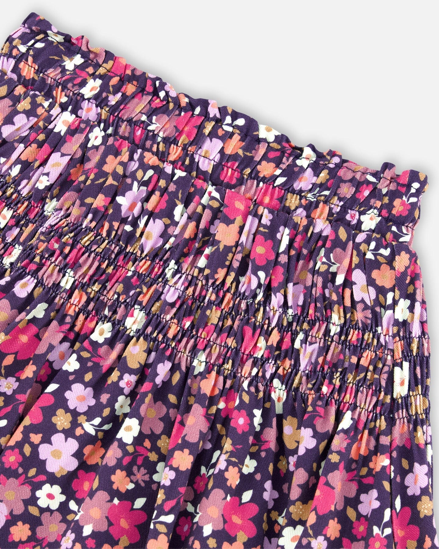 Printed Woven Skirt Dark Navy Ditsy Flowers - F20I80_054