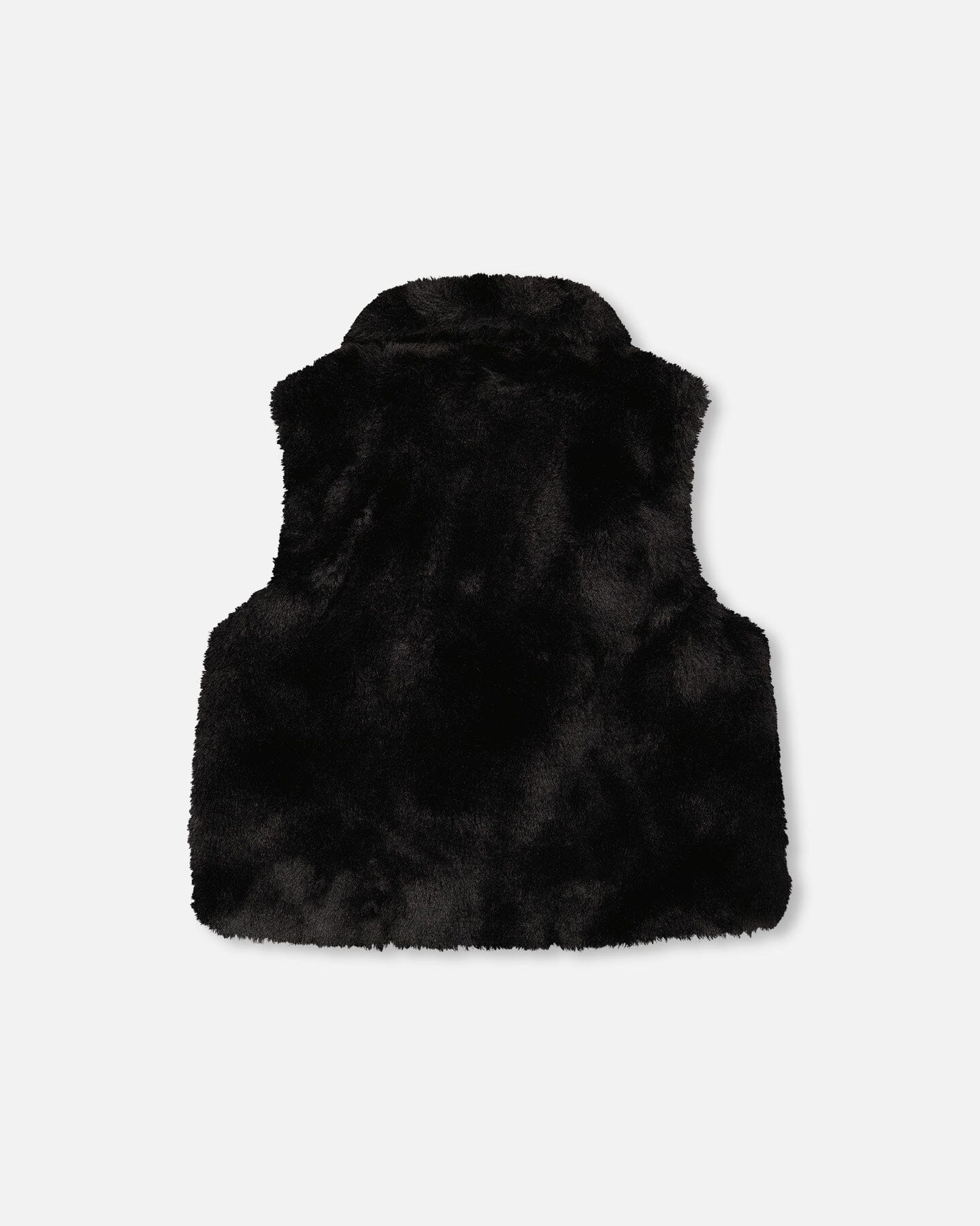 Faux Fur Vest With Shawl Collar Black - F20NG31_999