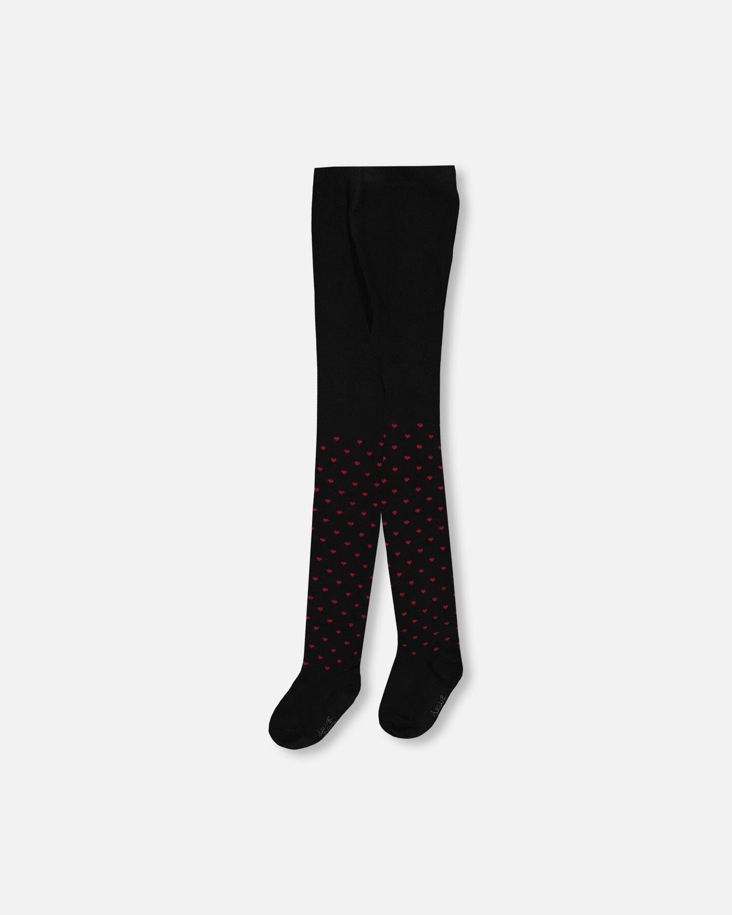 Red Heart Pattern Tights Black - F20NGC_999