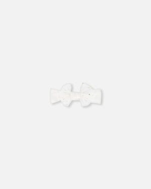 Headband With Glittering Tulle Bow Off White - F20NGHB_101