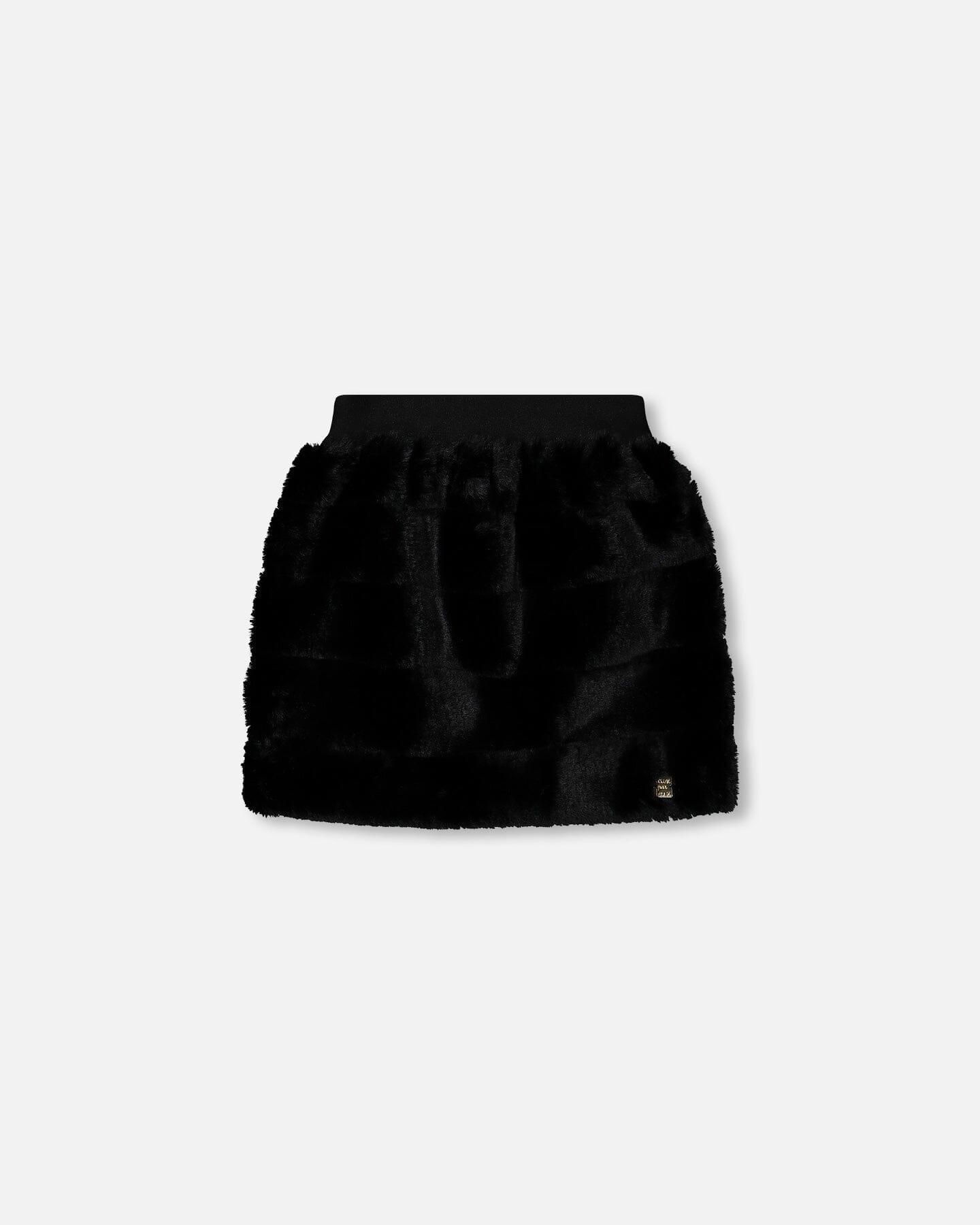 Faux Fur Skirt Black - F20O80_999