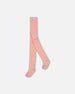 Baby Cable Tights Powder Pink - F20OCB_622