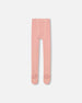 Baby Cable Tights Powder Pink - F20OCB_622