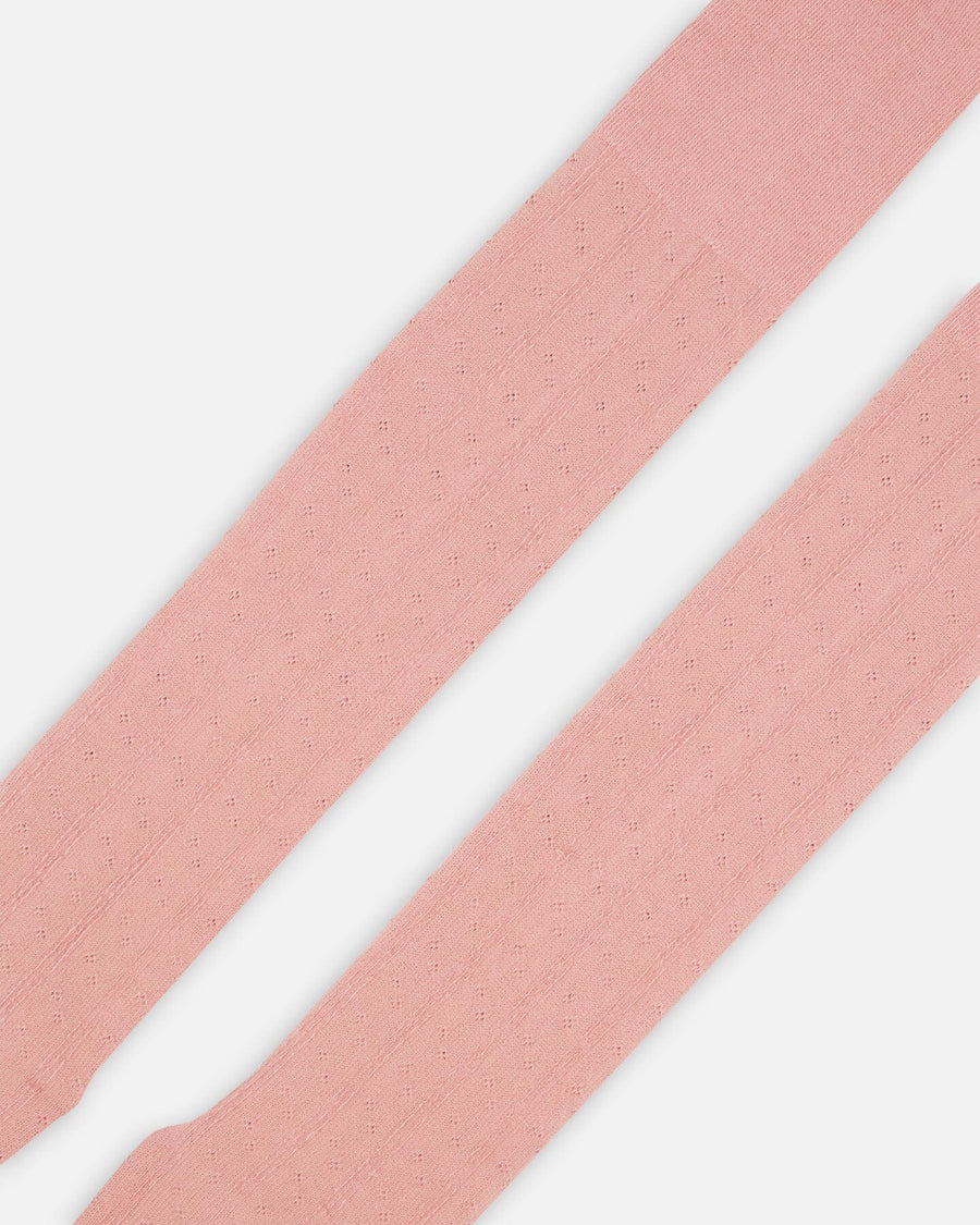 Cable Tights Powder Pink - F20OC_622