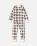 Organic Cotton Kids Christmas Family Two Piece Pajama Set Polar Bear Print - F20Q10_075