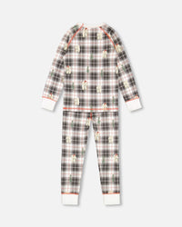 Organic Cotton Kids Christmas Family Two Piece Pajama Set Polar Bear Print - F20Q10_075