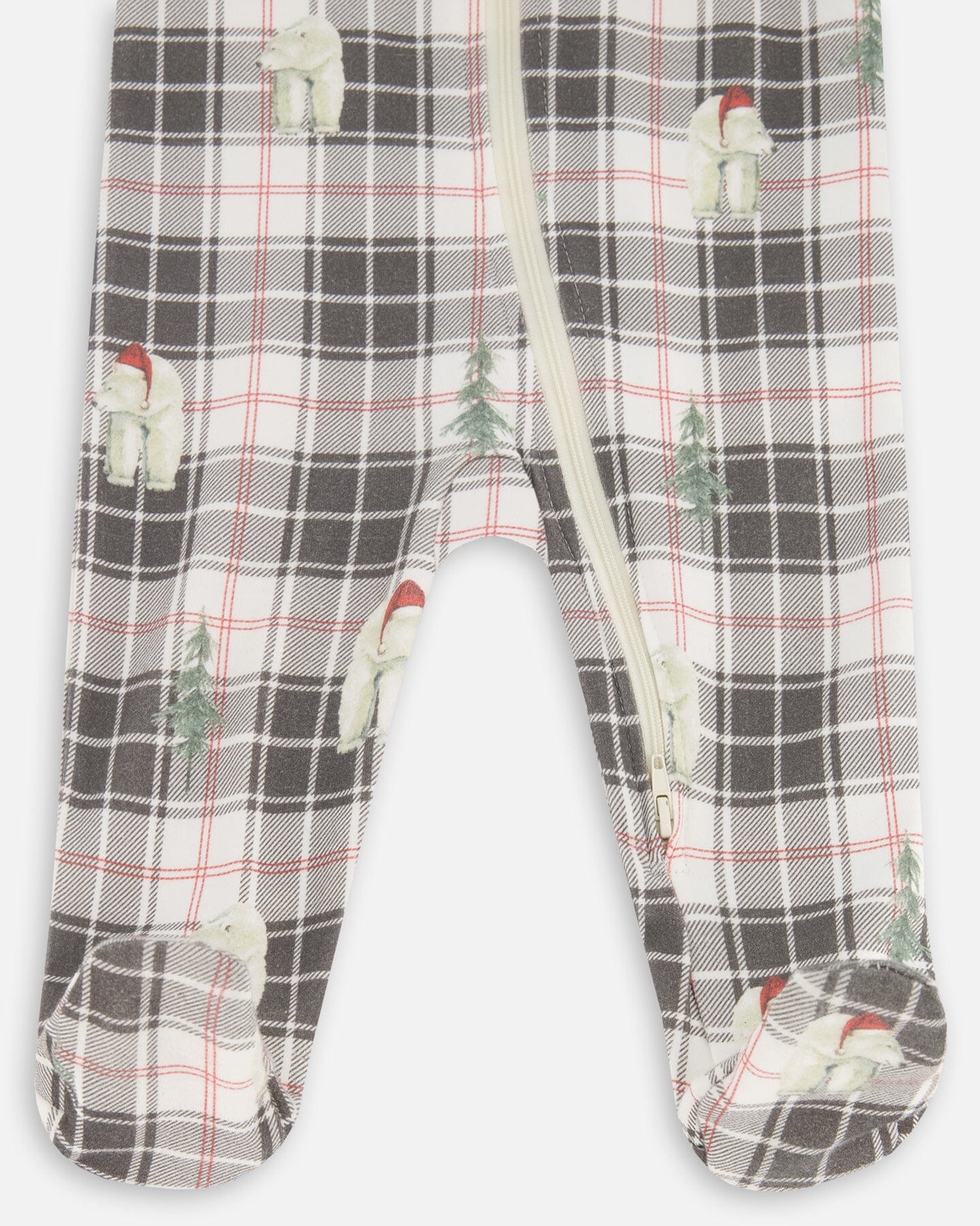 Organic Cotton Baby Christmas Family One Piece Printed Polar Bear Pajama Set - F20QQ40_075